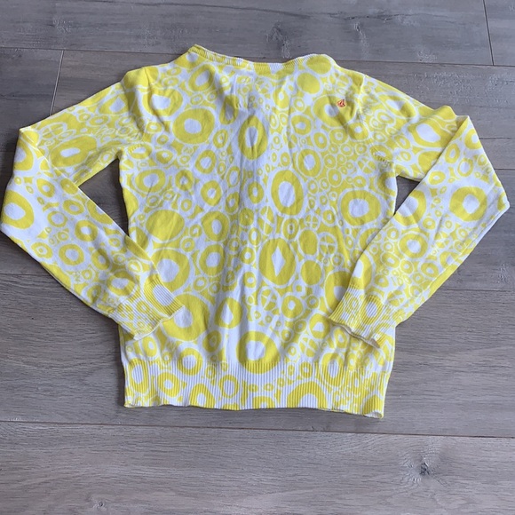 Volcom Yellow and White Cardigan Medium - Picture 7 of 7